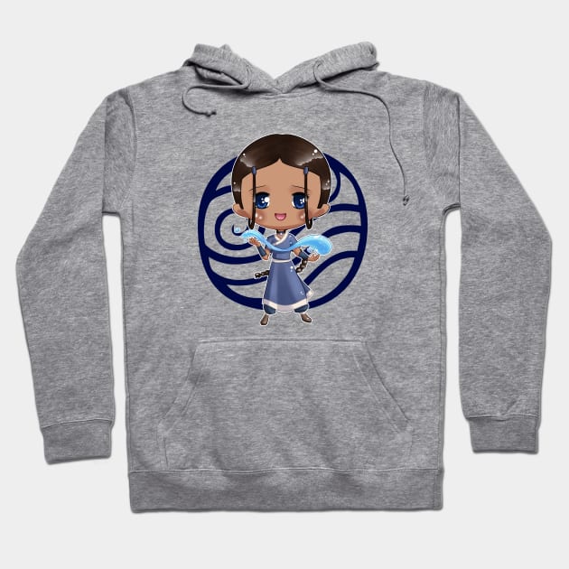 Chibi Katara Hoodie by sambeawesome